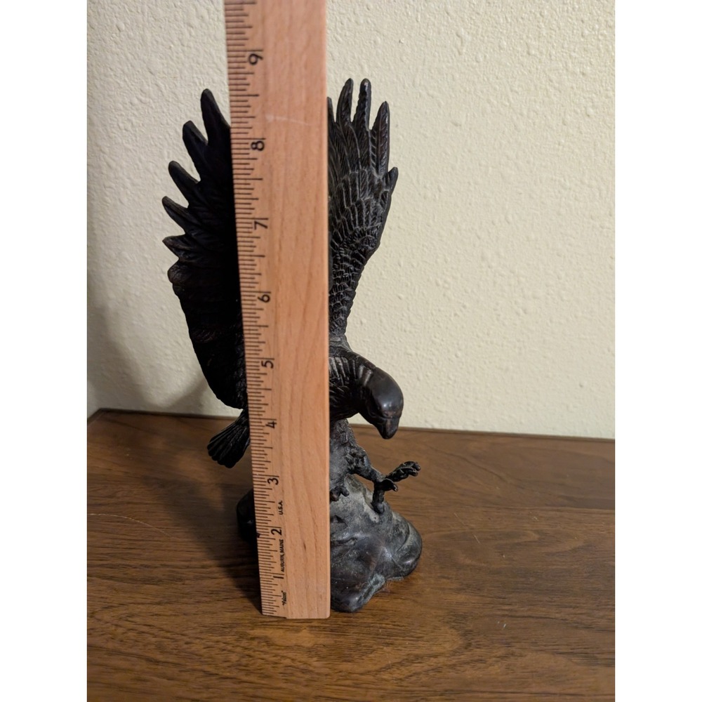 Brass Eagle Statue Sculpture Tabletop Figurine Home Decor Gifts Sarreid - Picture 2 of 6